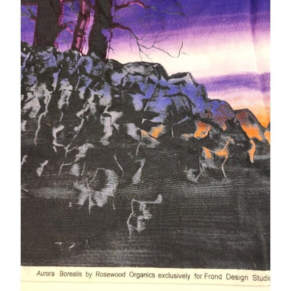 Northern Lights Inspired Fabric Panel By Frond Design Studios 24 x 44" - Picture 6 of 8